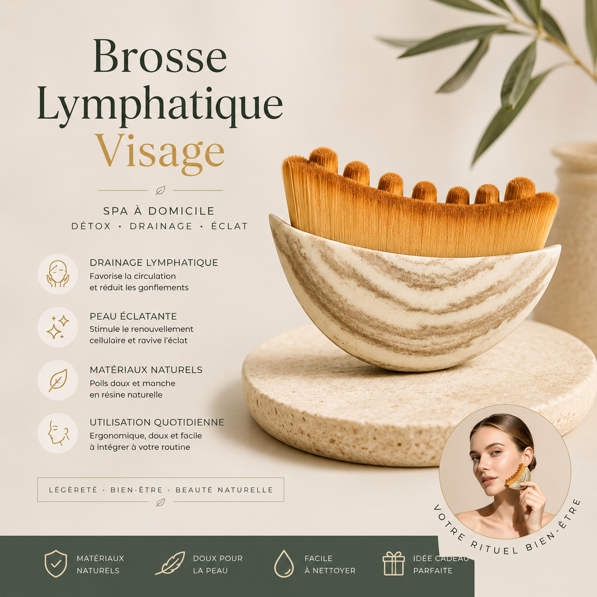 Brosse Lymphatique Visage NUVAÉ®